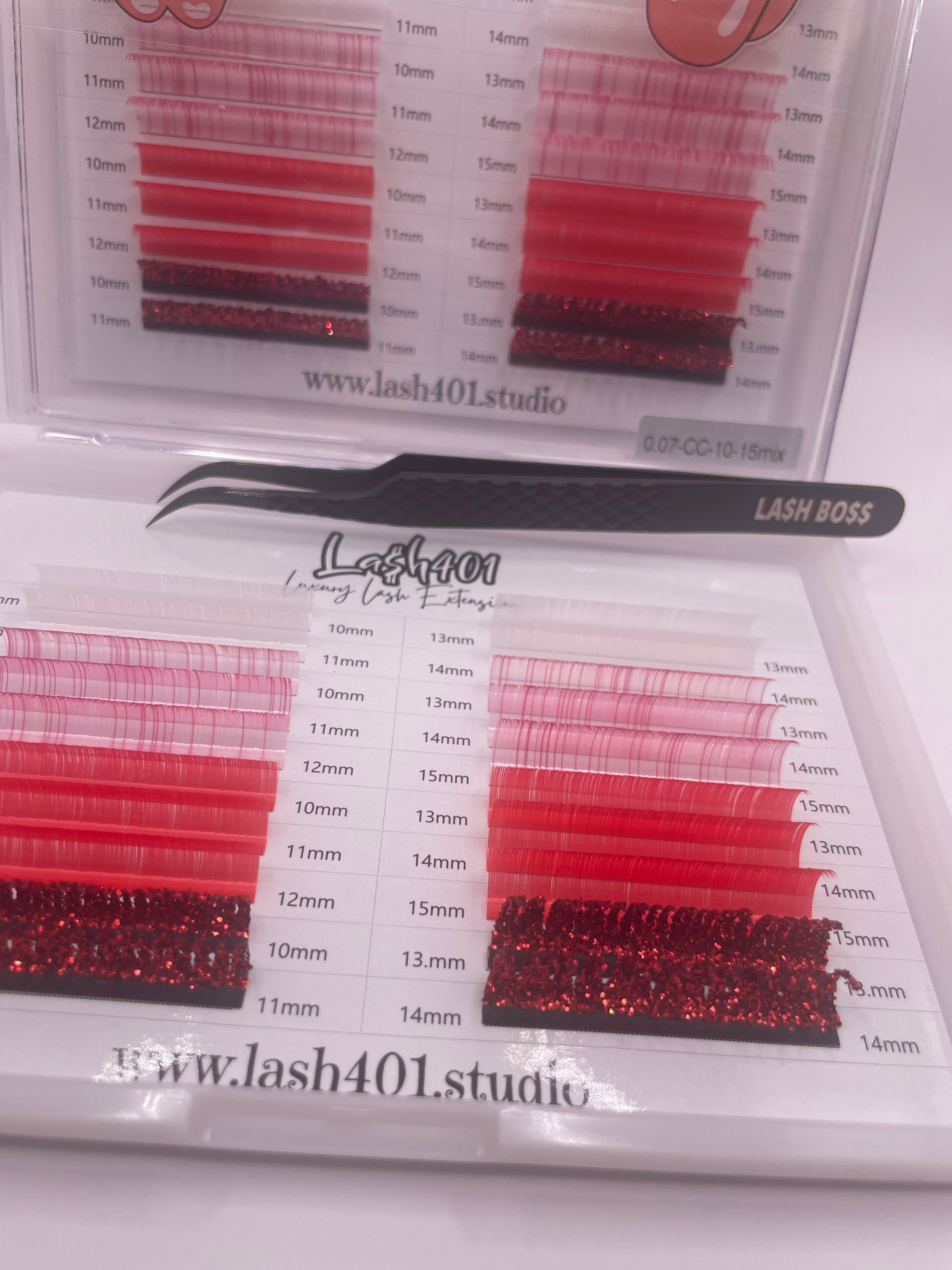 red-color-lash-extensions-lash401